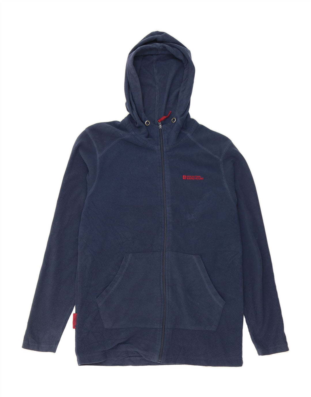 MOUNTAIN WAREHOUSE Mens Hooded Fleece Jacket UK 38 Medium Navy Blue Vintage Mountain Warehouse and Second-Hand Mountain Warehouse from Messina Hembry 