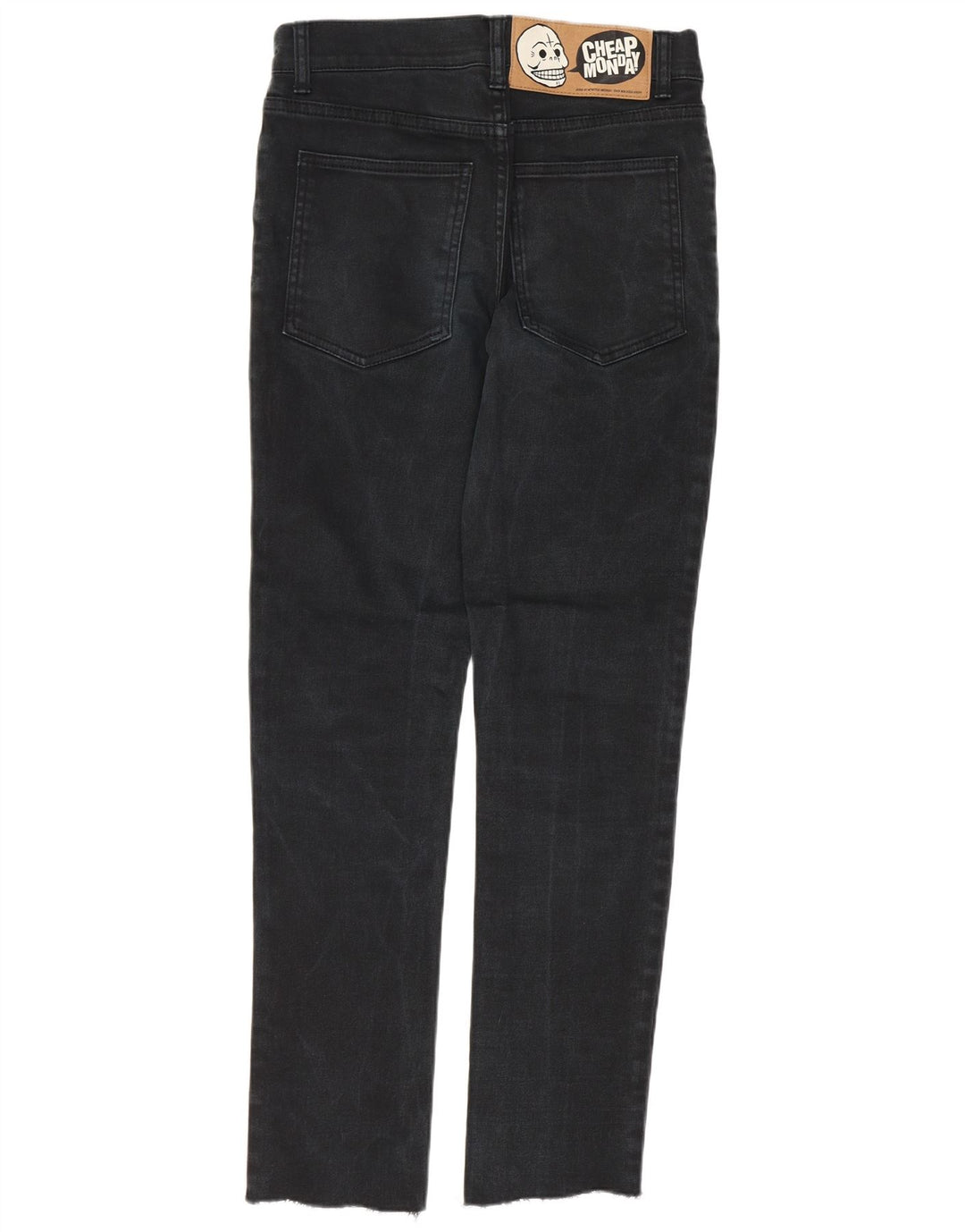 Billig mandag Dame Slim Jeans W27 L28 Sort Bomuld