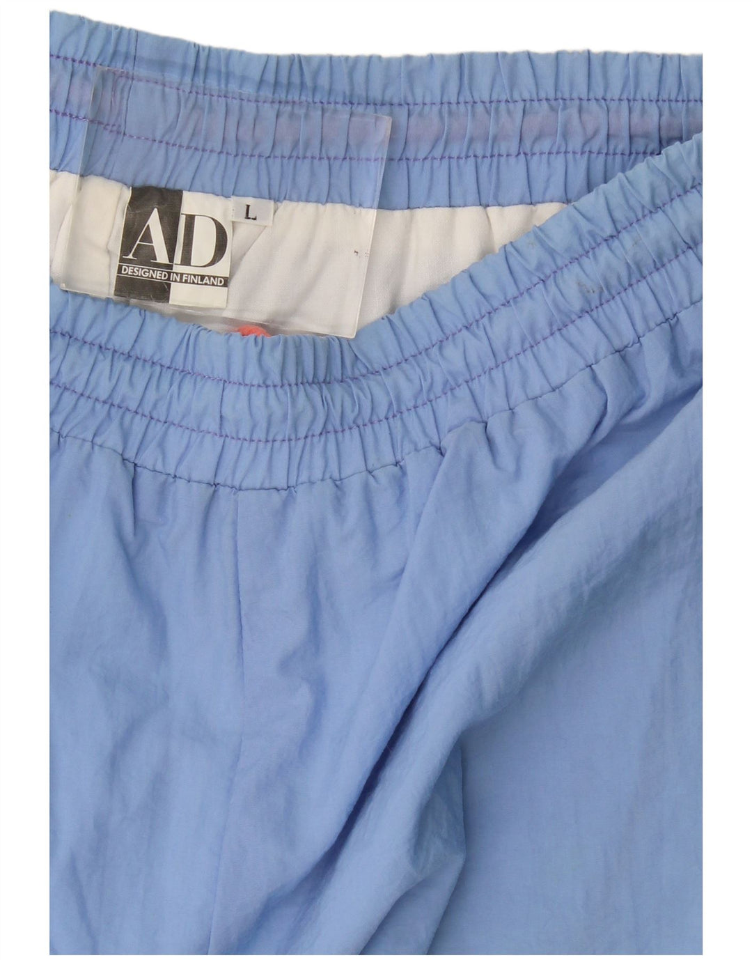 Vintage træningsdragt til mænd Joggers store blå stribede polyamid