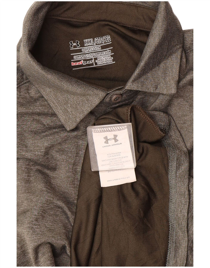 Under Armour Herre Heat Gear Polo Shirt 3XL Grå Polyester
