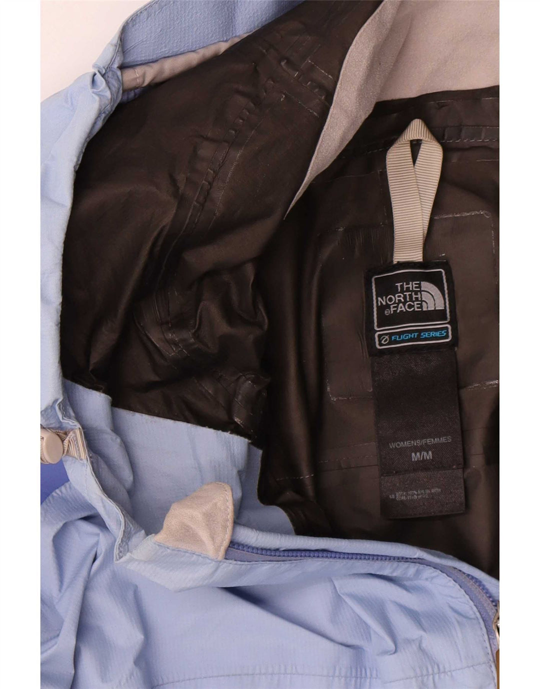The North Face Regnjakke med hætte til kvinder UK 14 Medium Blue Colourblock