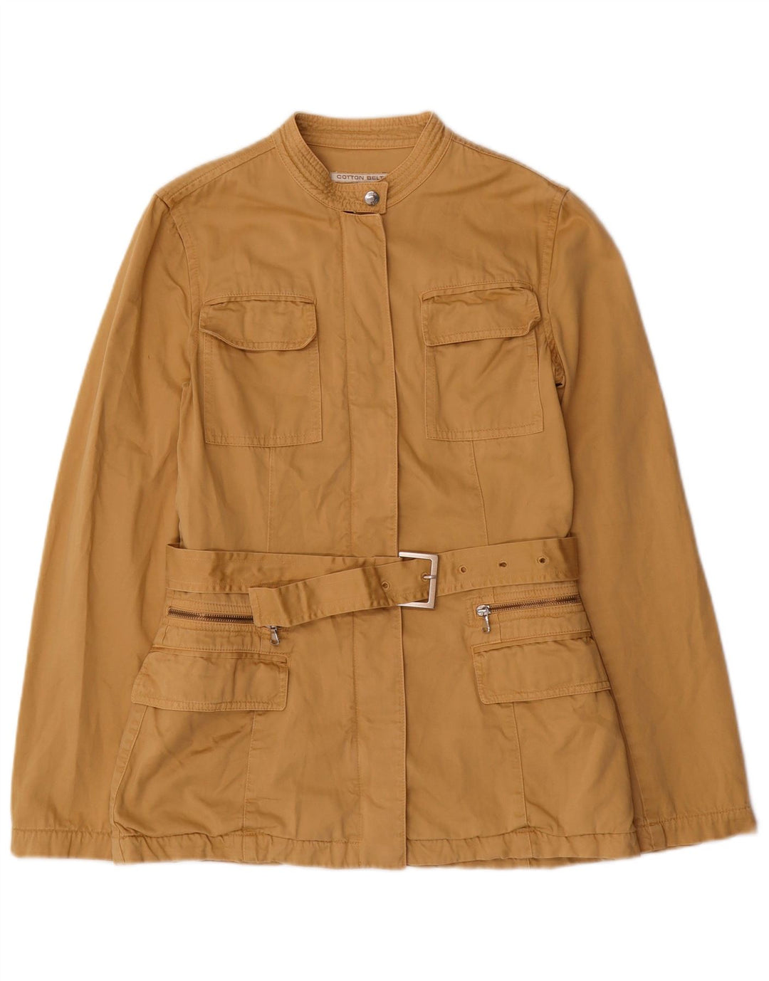 Bomuldsbælte til kvinder Utility Jacket UK 10 Small Beige