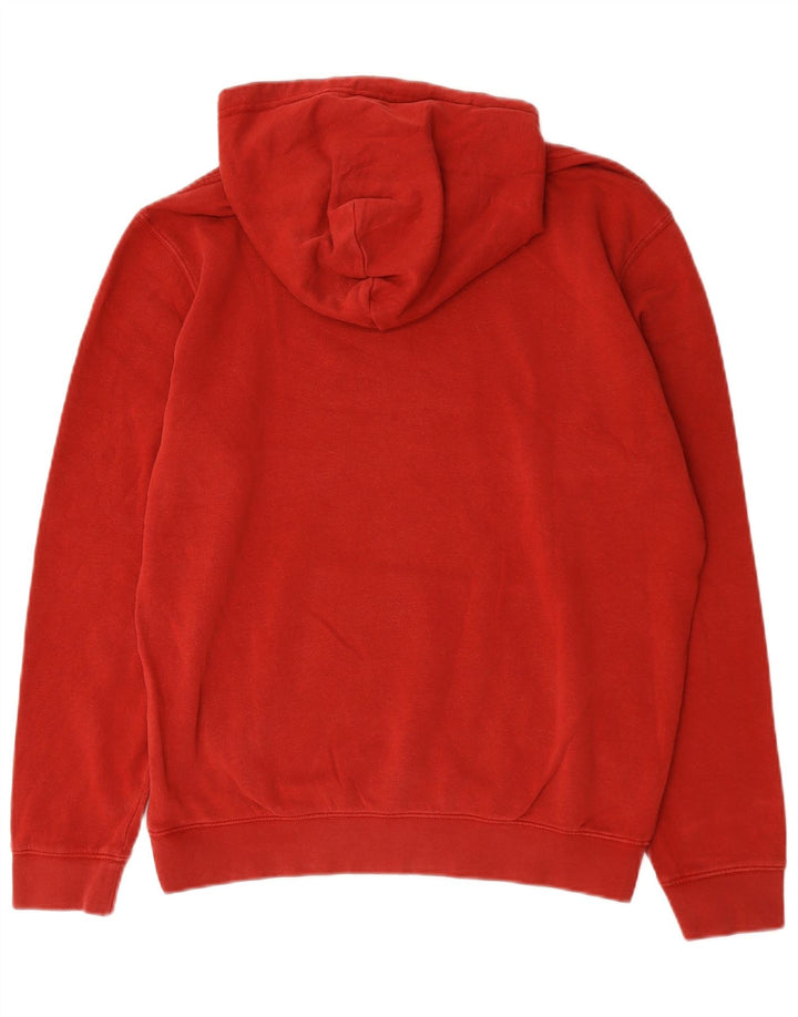 Champion Herre Brooklyn Grafisk Hoodie Jumper Medium Rød Bomuld