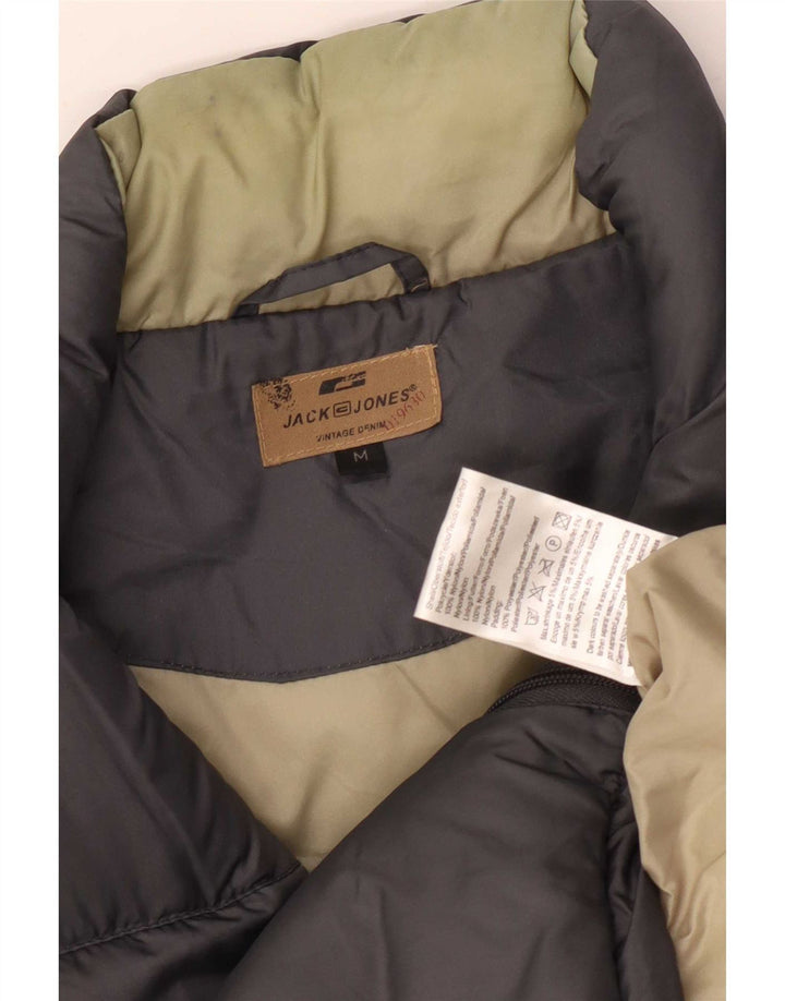 Jack & Jones Polstret Gilet UK 14 Medium Grey Nylon
