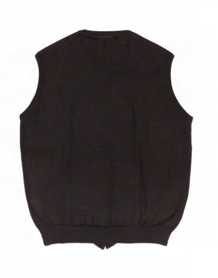 Il Granchio Herrevest Tank Top Stor Grå Virgin Wool