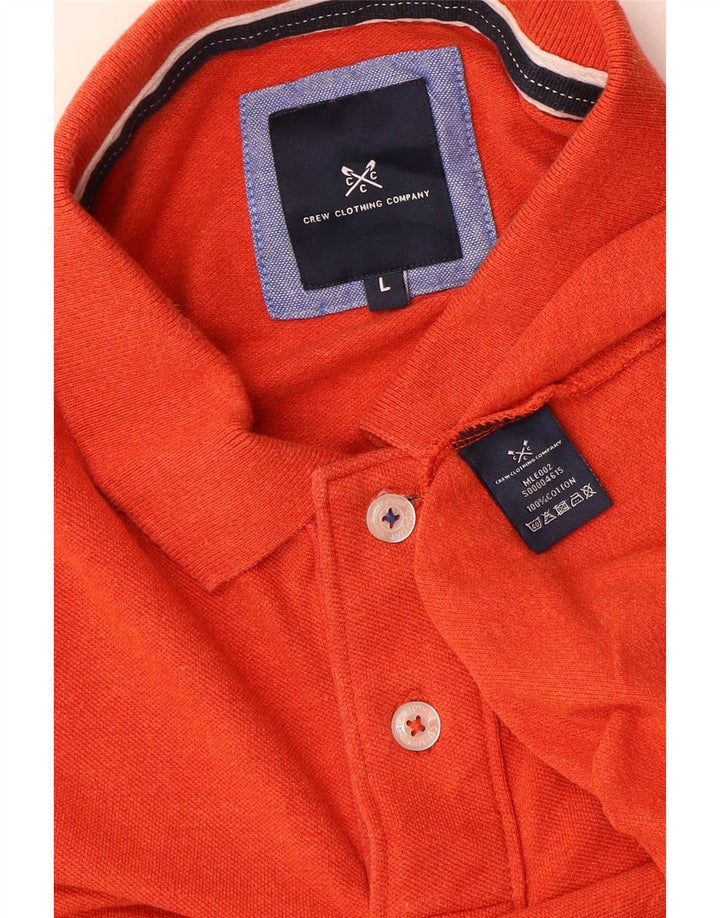 Besætningstøj Herre poloshirt Stor orange bomuld