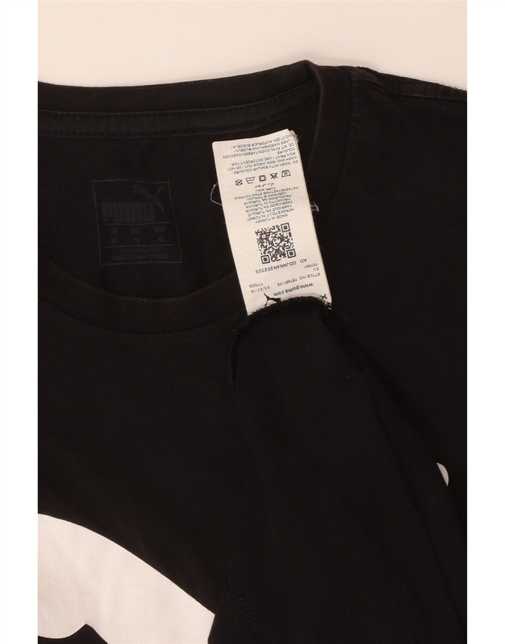 PUMA Herre grafisk T-shirt top XL sort bomuld