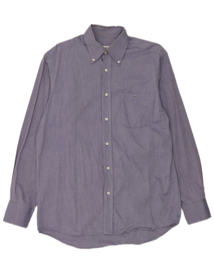Lacoste Herreskjorte str. 40 Medium Blue Cotton
