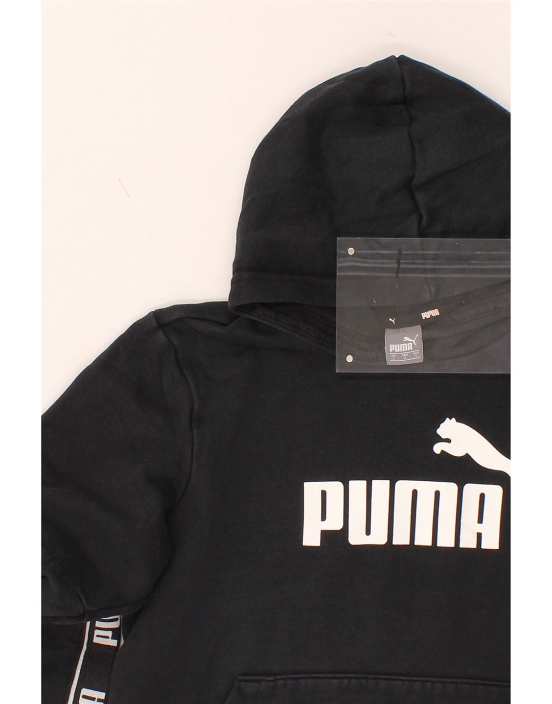 Girls Graphic Hoodie Jumper 11-12 Years Large Vintage Puma and Second-Hand Puma from Messina Hembry 