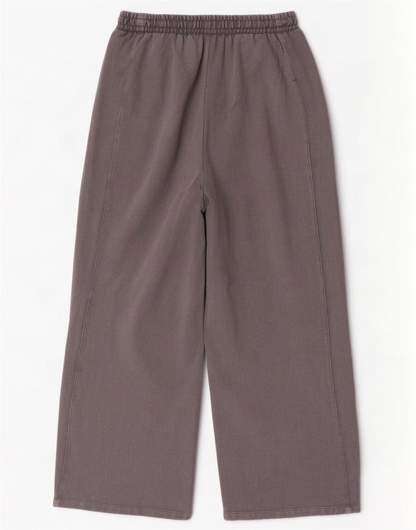 Zara Womens Tracksuit Bukser med brede ben store grå bomuld