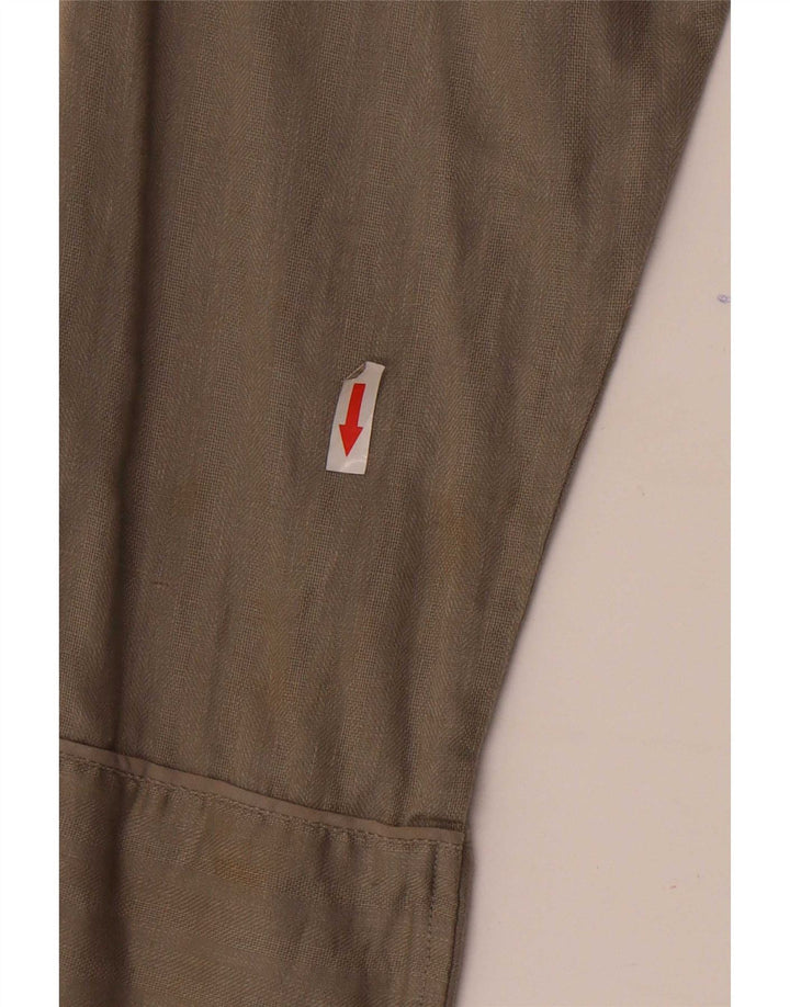Marks & Spencer Dame Kåbe Overfrakke UK 14 Medium Grey Linen