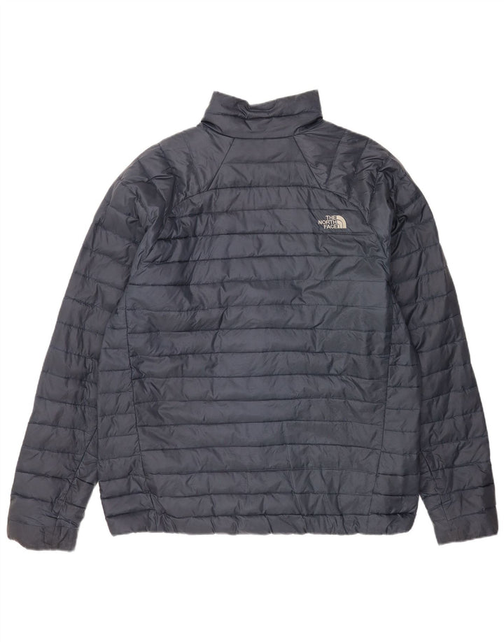 The North Face Herre Polstret Jakke UK 42 XL Navy Blue Nylon