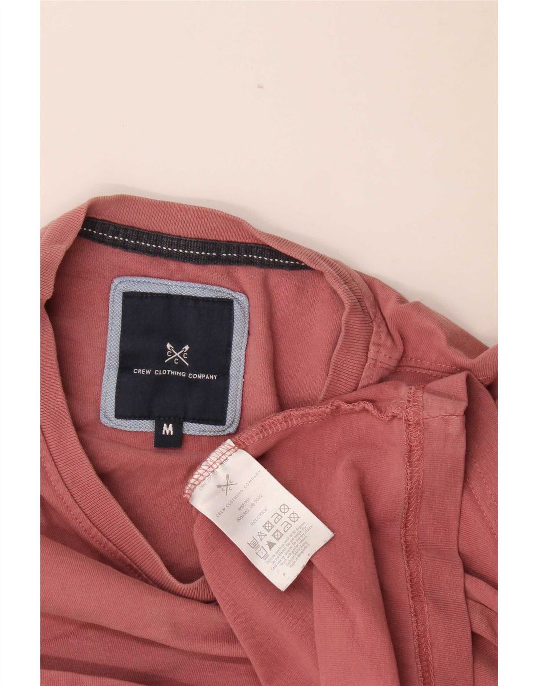 Besætningstøj Herre T-shirt Top Medium Pink Bomuld