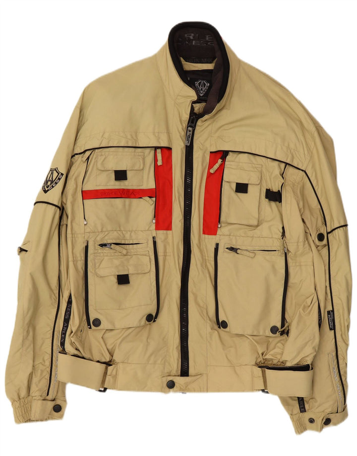 Arlen Ness Herre Racerjakke IT 56 3XL Beige Colourblock Nylon