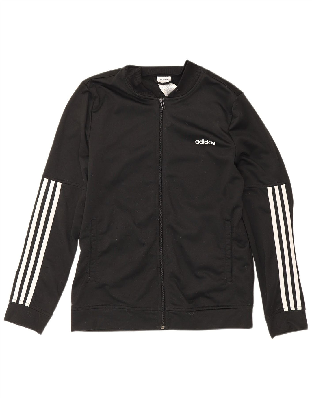 Adidas træningsdragt topjakke til kvinder UK 16/18 Stor sort polyester