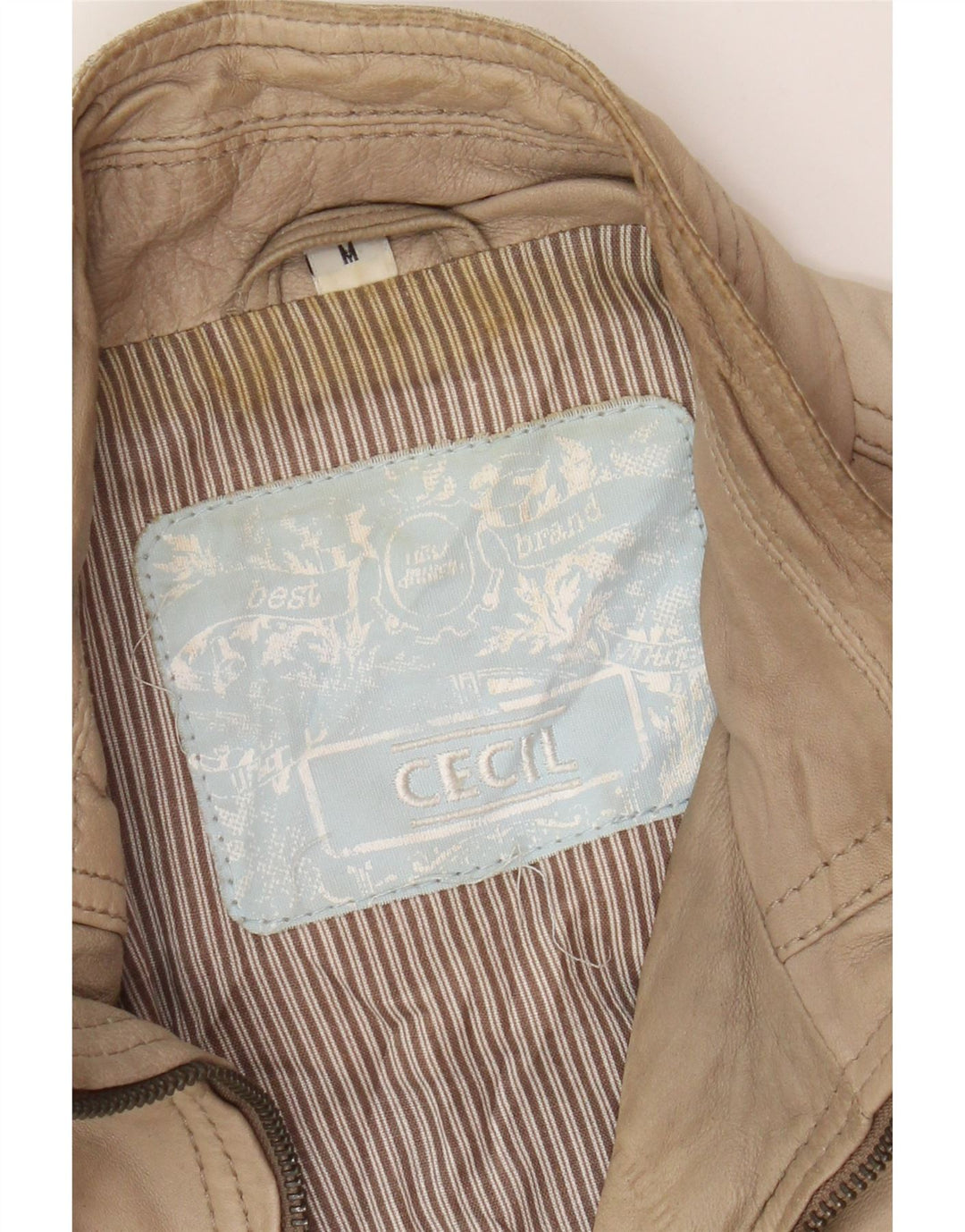 Cecil Dame Læderjakke UK 12 Medium Brun