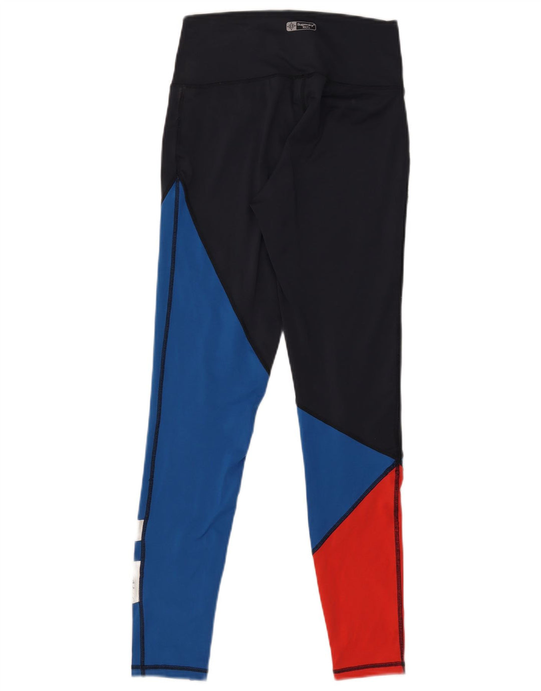 Superdry Grafiske Leggings til kvinder UK 8 Small Navy Blue Colourblock