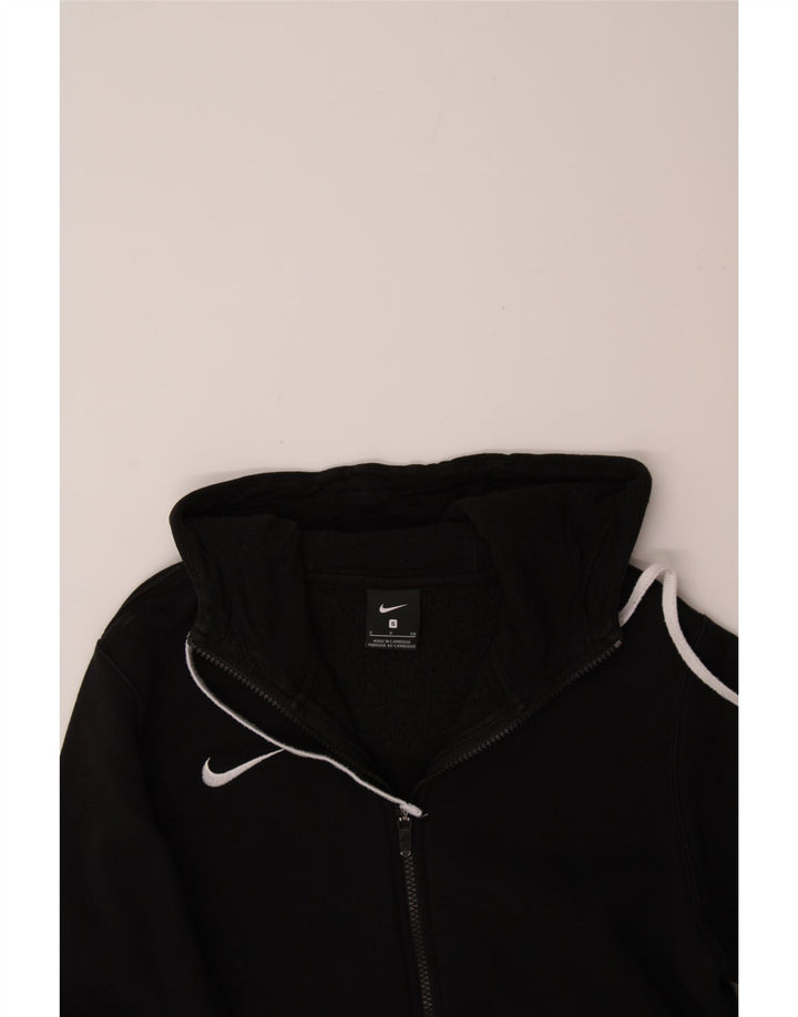 NIKE Mens Zip Hoodie Sweater Small Black Cotton Vintage Nike and Second-Hand Nike from Messina Hembry 