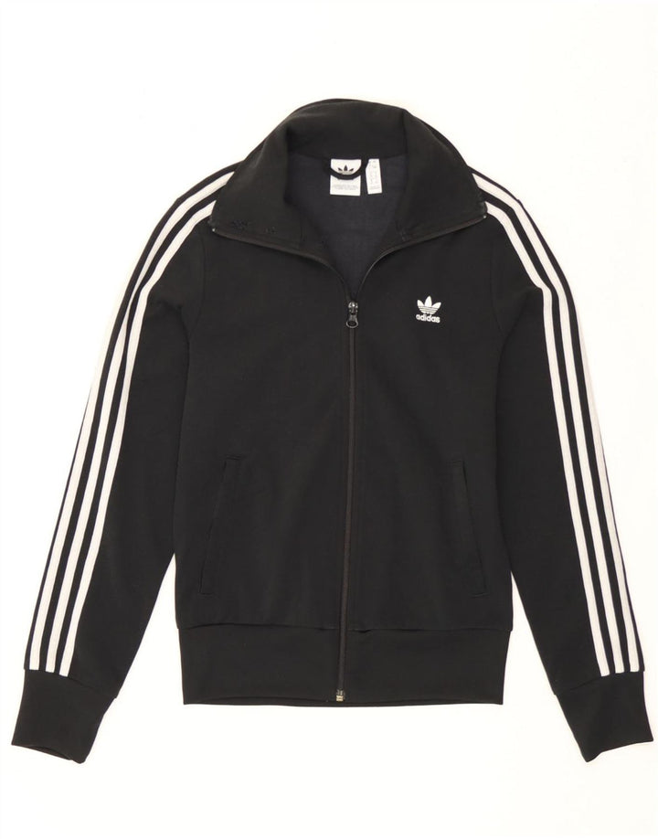 Adidas træningsdragt topjakke til kvinder UK 8 Lille sort polyester
