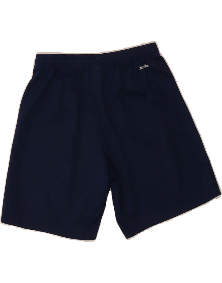 ADIDAS Boys Climalite Sport Shorts 11-12 Years  Navy Blue Polyester Vintage Adidas and Second-Hand Adidas from Messina Hembry 
