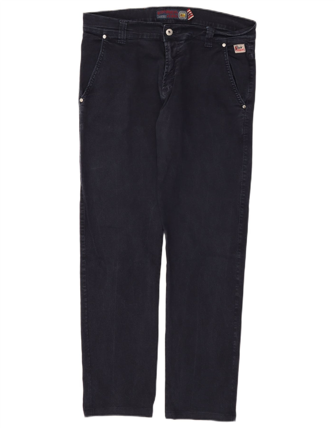 Roy Rogers Herre Straight Jeans IT 48 Medium W34 L30 Marineblå Bomuld