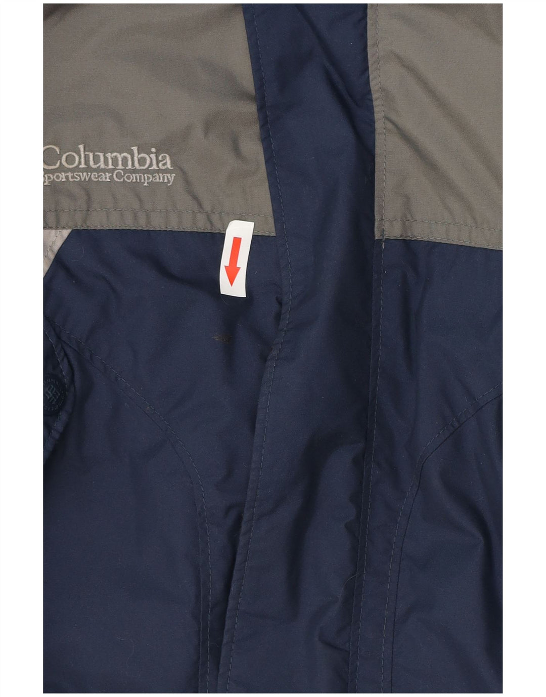 Columbia Boys Windbreaker Jacket 14-15 år Navy Blue Colourblock Nylon