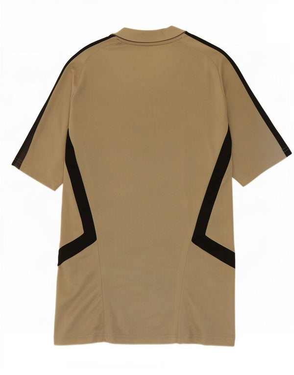 Adidas Herre Real Madrid T-Shirt Top Small Khaki Colourblock