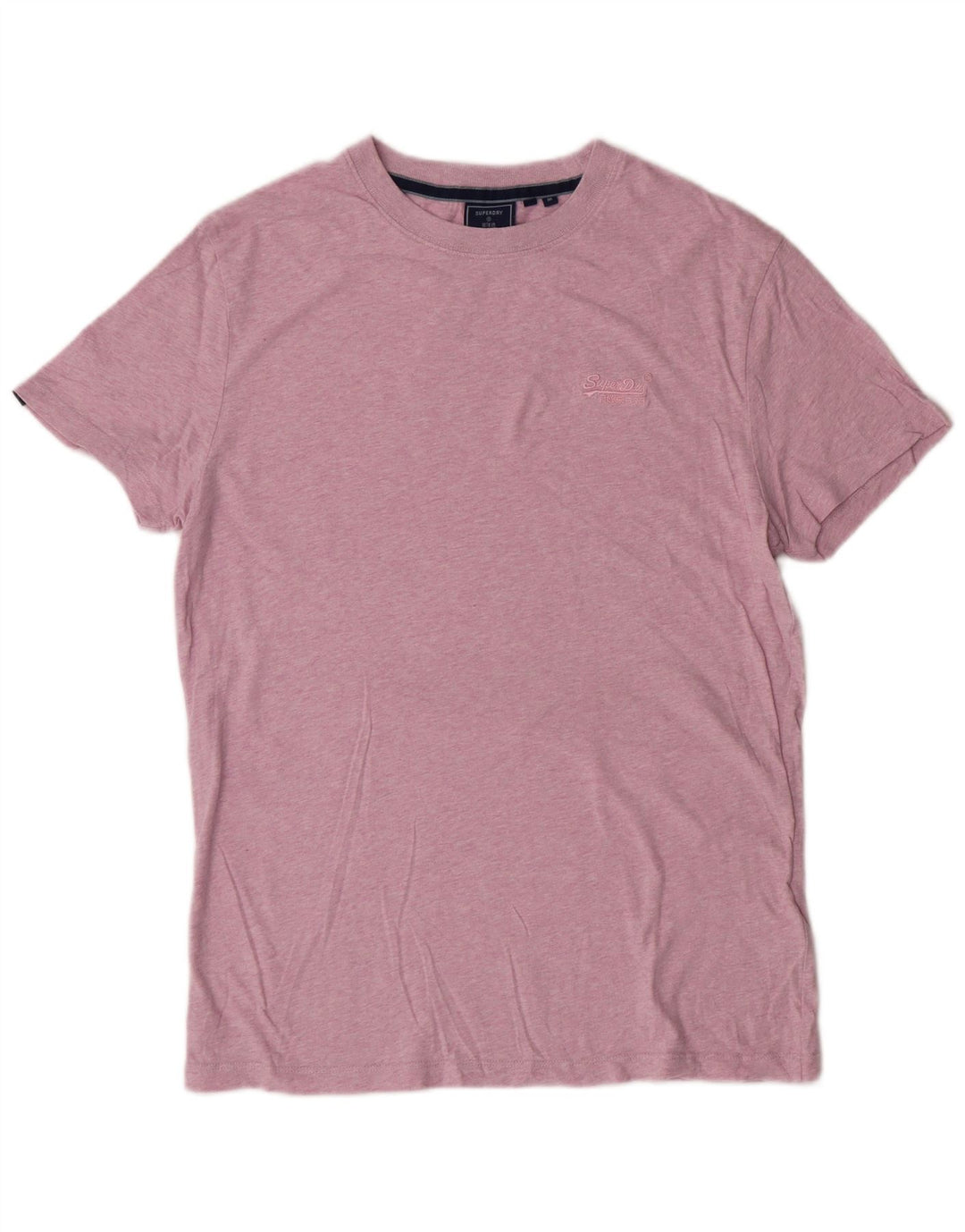SUPERDRY Herre T-Shirt Top Medium Pink Bomuld