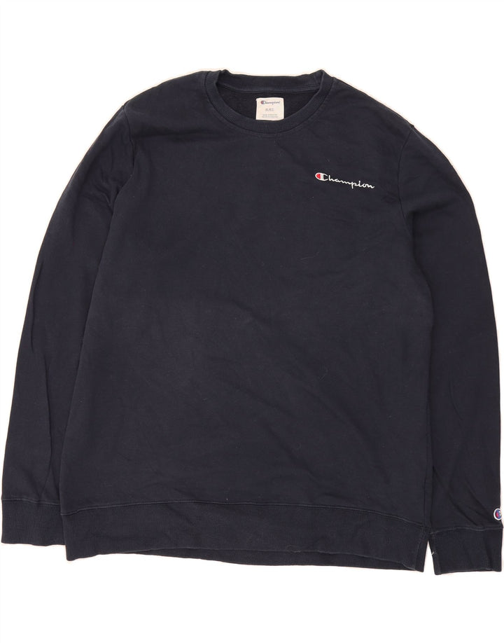 CHAMPION Mens Sweatshirt Jumper XL Navy Blue Cotton Vintage Champion and Second-Hand Champion from Messina Hembry 
