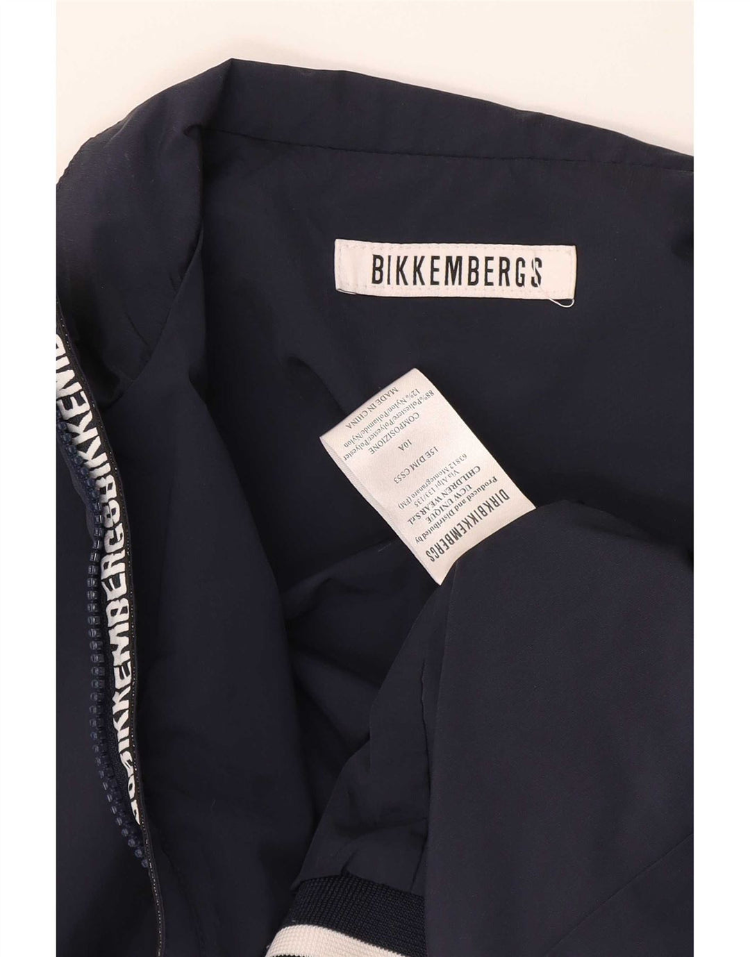 Bikkembergs Boys Bomber Jacket 9-10 år Navy Blue Colourblock Polyester