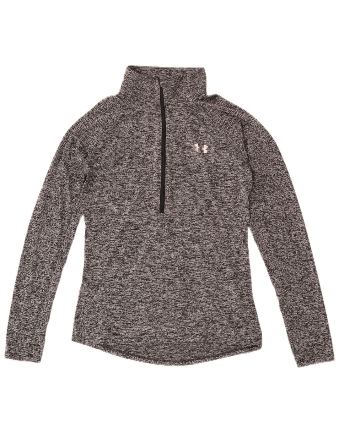 Under Armour Herre Heat Gear Pullover Træningsdragt Top Lille Grå Flecked