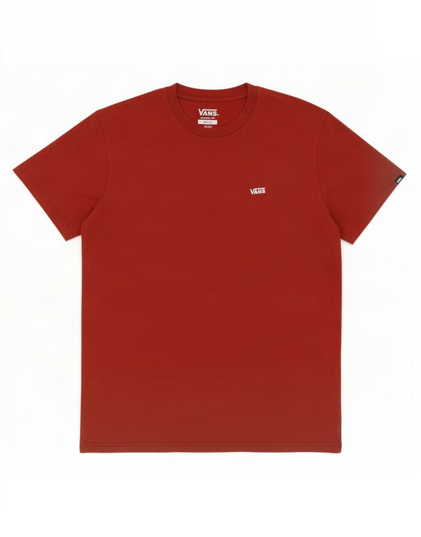 Vans Herre Classic Fit T-Shirt Top Medium Rød Bomuld