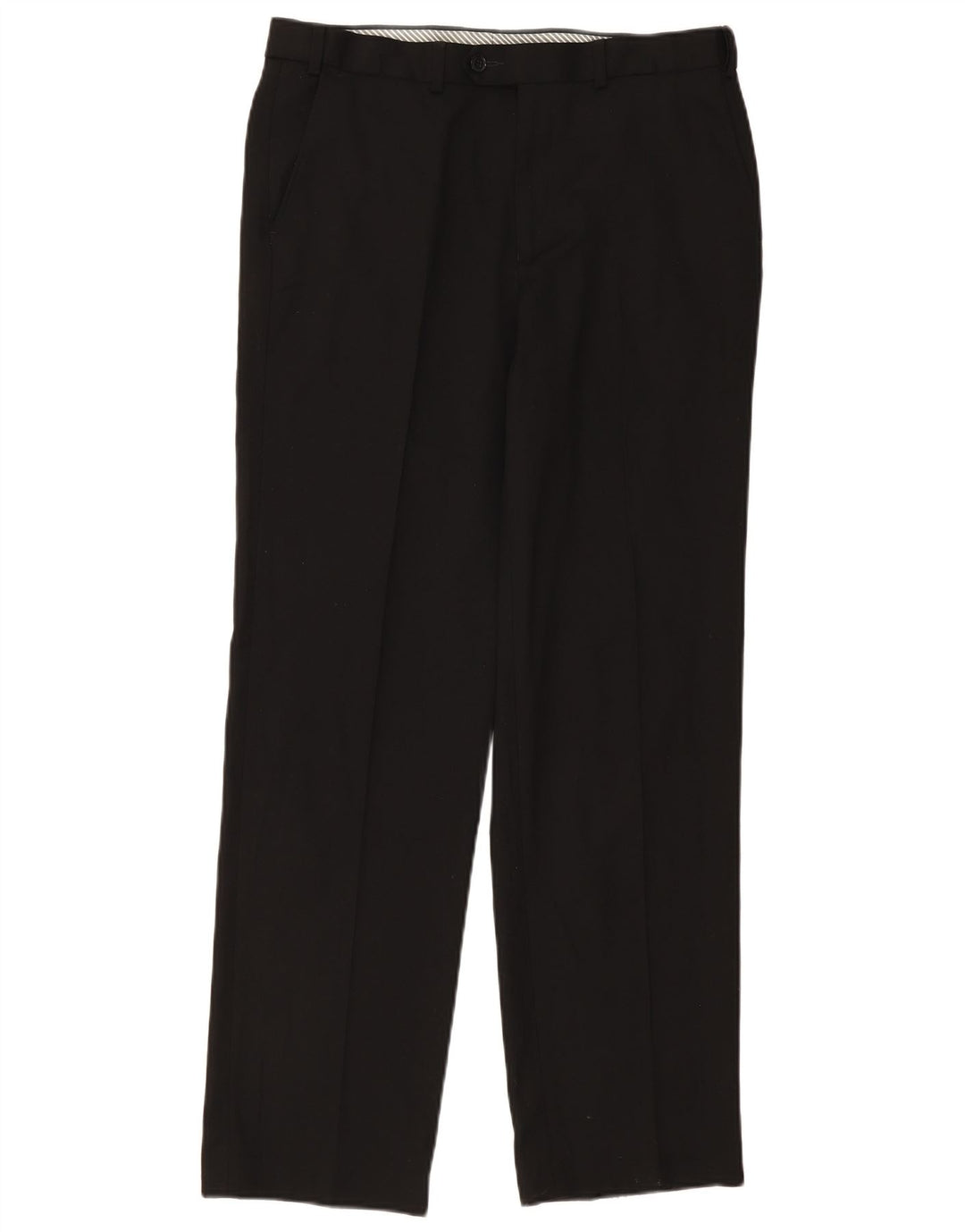 Marks & Spencer Straight Suit Bukser til mænd W34 L33 Sort polyester
