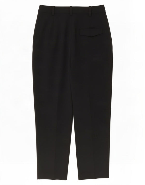 Topshop Kvinder Højtaljet Pegged Suit Bukser UK 10 Small W27 L26 Sort
