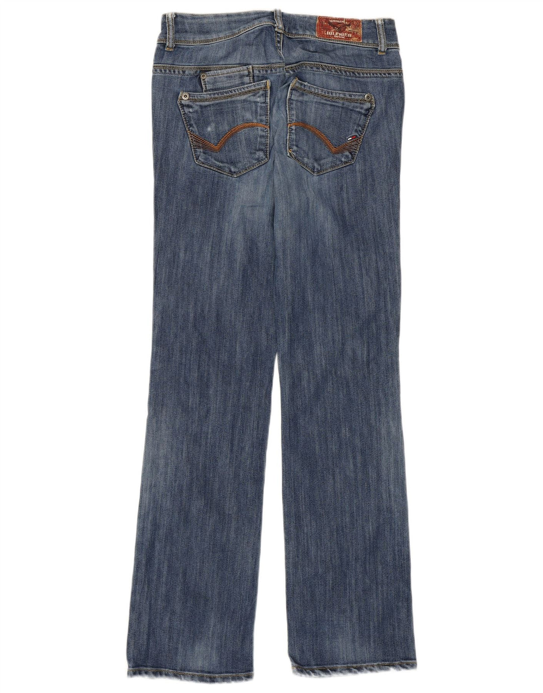 Tommy Hilfiger Dame Ruby Lavtalje Lige Jeans W29 L32 Blå Bomuld