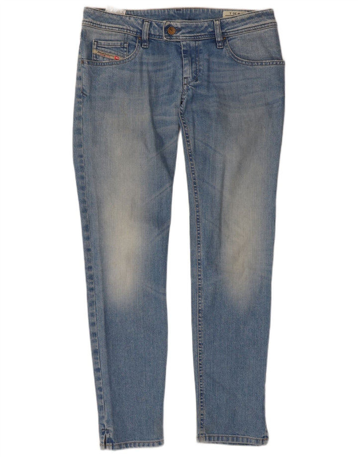 Diesel Dame Nevy Slim Jeans W30 L29 Blå Bomuld