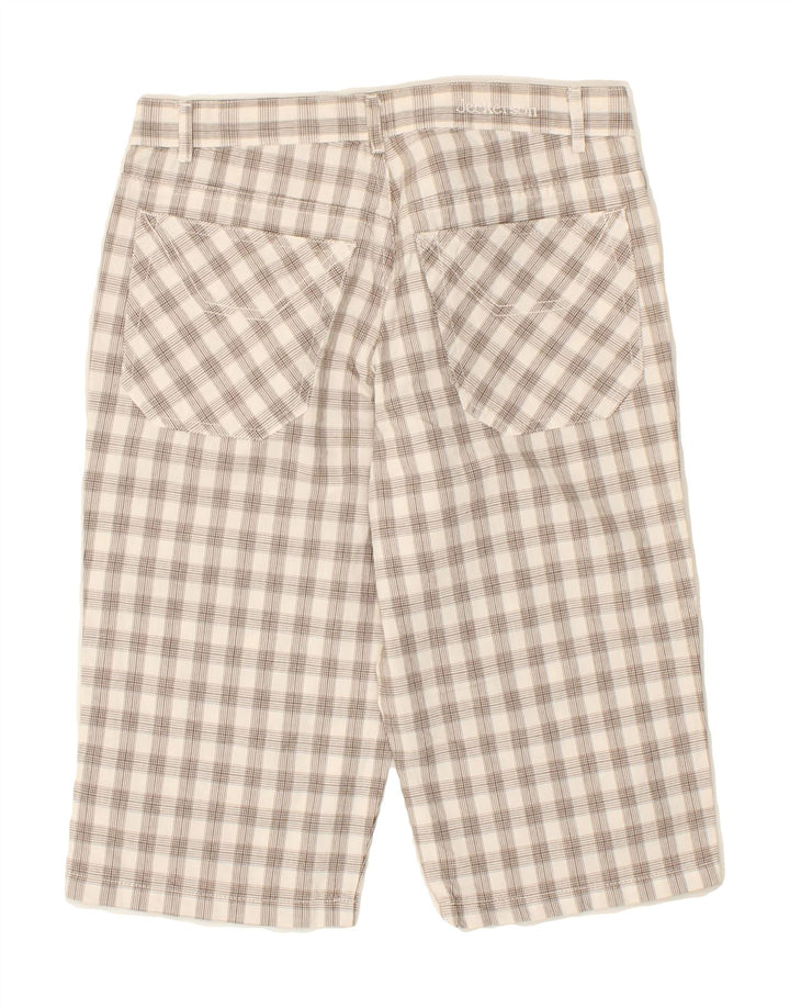 JECKERSON Womens Bermuda Shorts W29 Medium  Grey Check Cotton Vintage Jeckerson and Second-Hand Jeckerson from Messina Hembry 