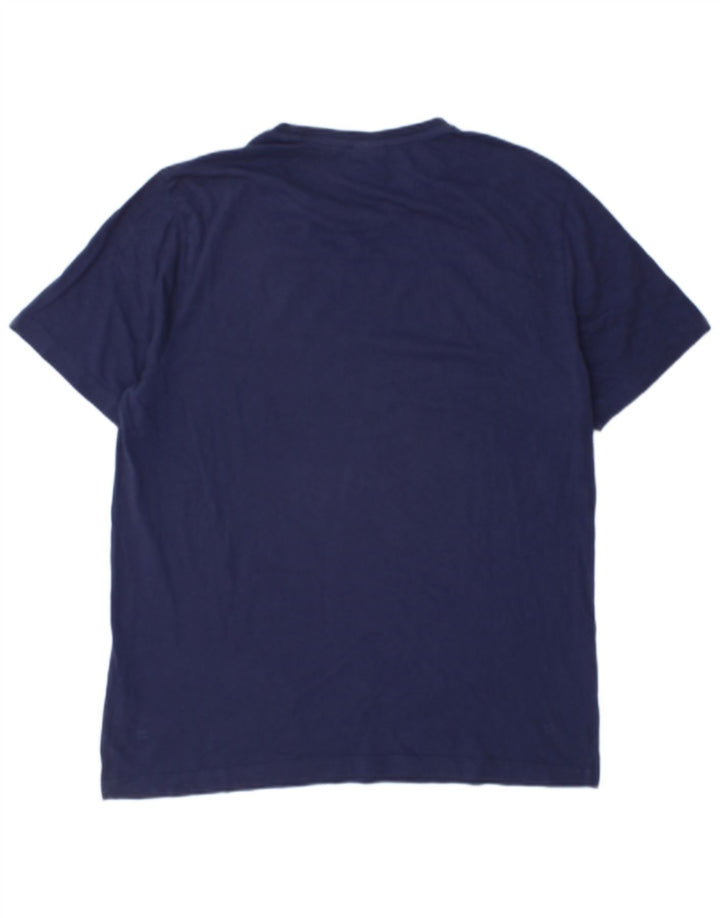 Puma Herre grafisk T-shirt Top Stor marineblå bomuld