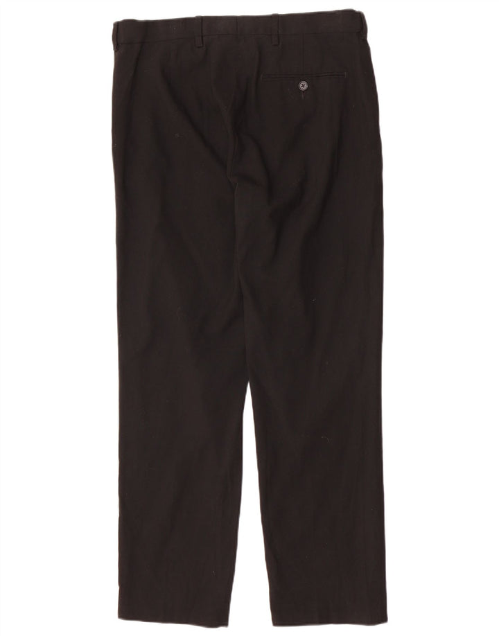 Marks & Spencer Herre Lige Regular Fit Chinobukser W32 L29 Sort