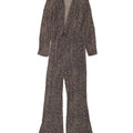 ZARA Womens Jumpsuit UK 14 Large Multicoloured Animal Print Viscose