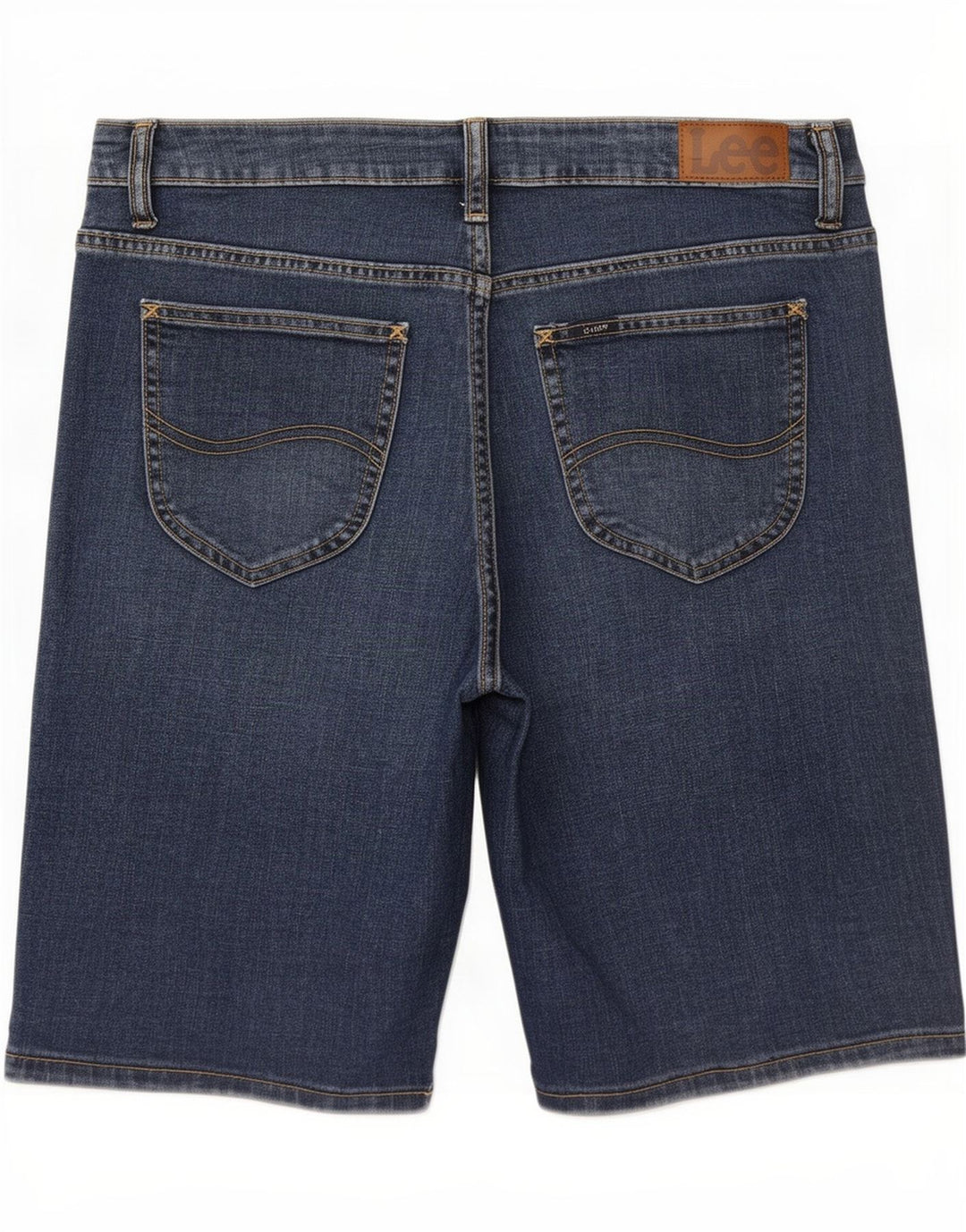 Lee Womens Bermuda Mid Rise Regular Fit denimshorts W32 Large Blue