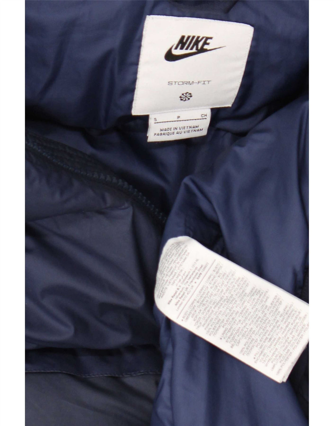 Nike Herre Storm-Fit, polstret hættejakke UK 36 Lille marineblå polyester