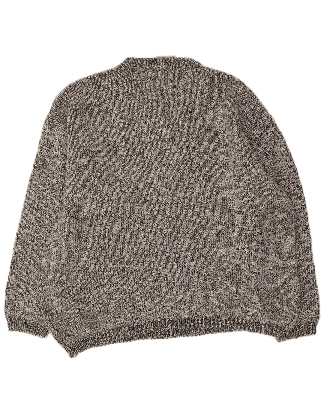 Consenso Herre V-hals sweater XL Grå Flecked Wool