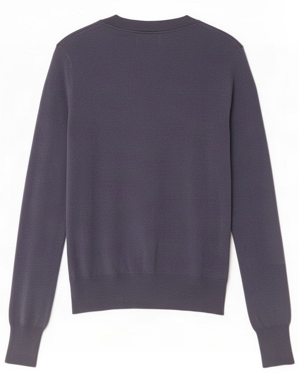 Massimo Dutti Dame Cardigan Sweater UK 10 Small Blue Silk