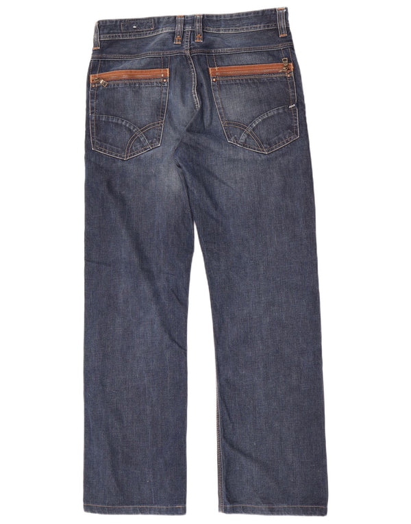Gas Straight Jeans til mænd W32 L31 blå bomuld