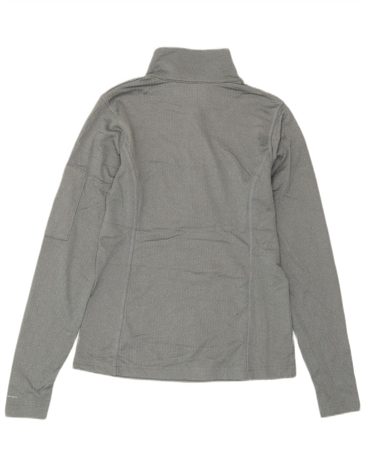 COLUMBIA Herre Omni-Wick Pullover med lynlås-hals Træningsdragt Top XS Grå Polyester