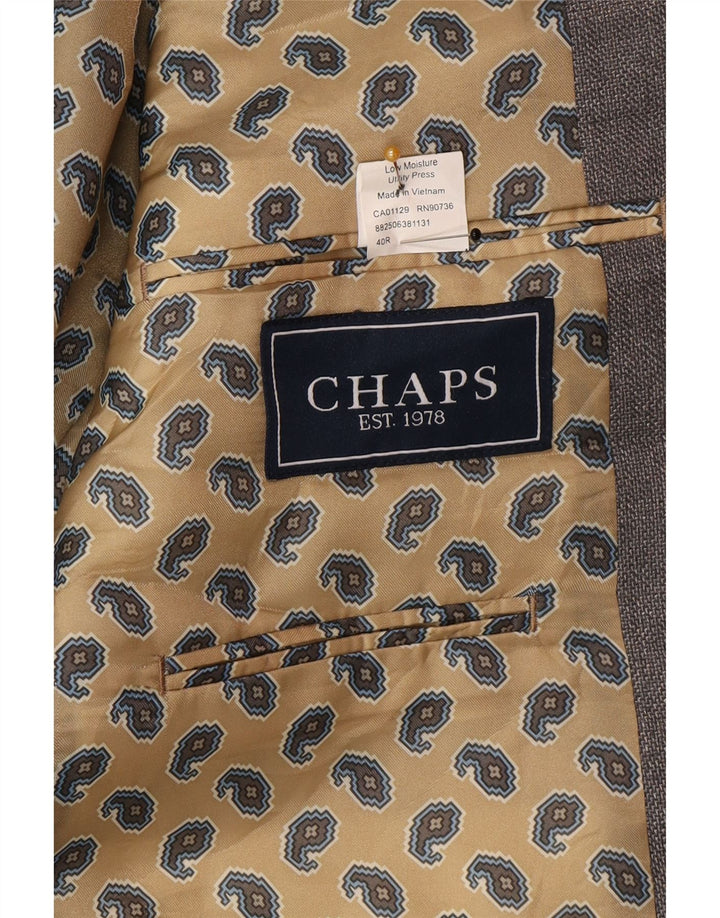 Chaps Herre 2-knaps blazerjakke UK 40 Large Grå Polyester