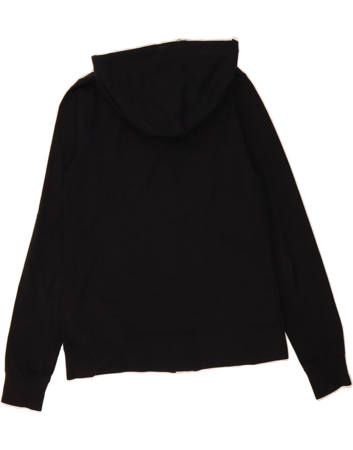 NIKE Womens Zip Hoodie Sweater UK 12 Medium Black Vintage Nike and Second-Hand Nike from Messina Hembry 