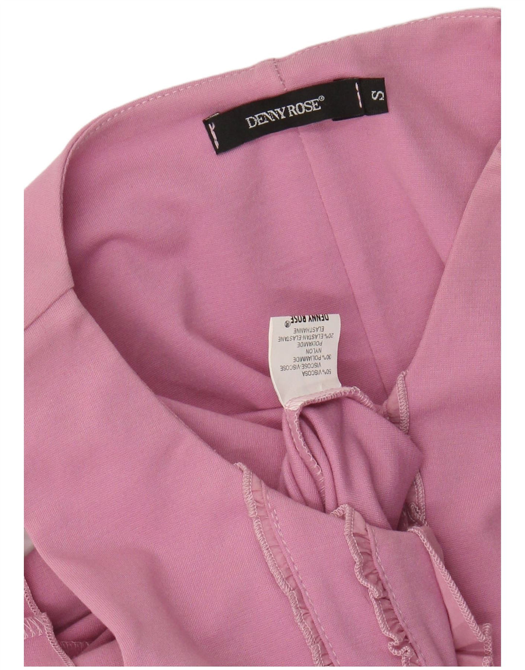DENNY ROSE ærmeløs basiskjole til kvinder UK 8 Small Pink Viscose