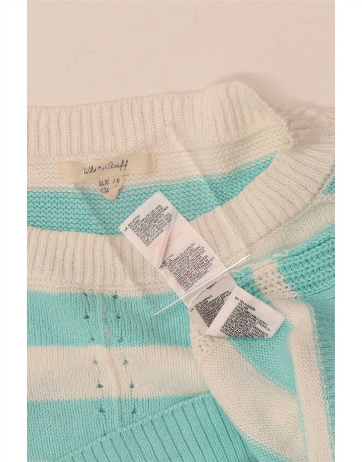 White Stuff Womens Boat Neck Jumper Sweater UK 16 Large Flerfarvet